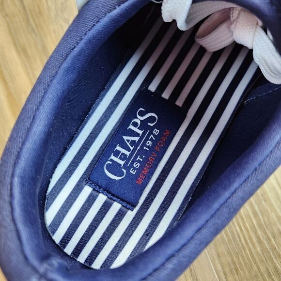 🔹️NWT Chaps Blue Chace Canvas Lace-up Sneakers Men's 7.5 - Picture 13 of 13